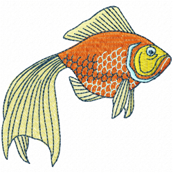 Fishes Embroidery Design 4 Fishes Embroidery Design 4